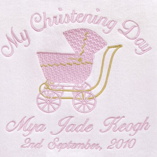 My Special Day Pram Personalised Baby Blanket Thumbnail