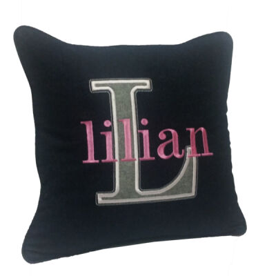 Personalised Denim cushion Thumbnail