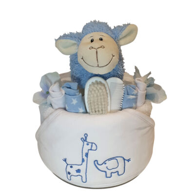 Little Safari Hooded towel nappy cake Thumbnail