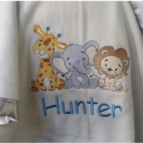 Little Safari Personalised Blanket Thumbnail