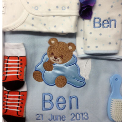 My Handsome Boy Personalised Baby Blanket Gift Set Thumbnail