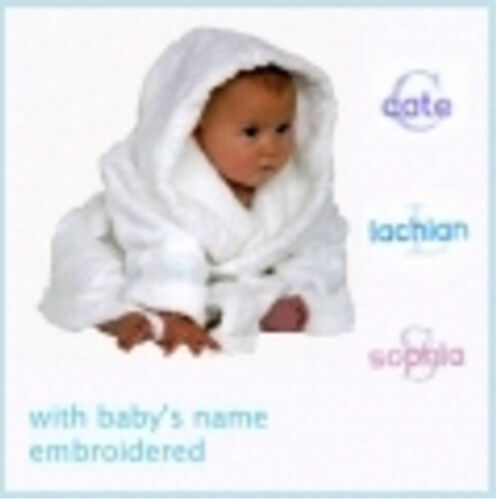 Personalised Baby Bath Robe Plus Bonus Brush, Comb & Socks Set Thumbnail