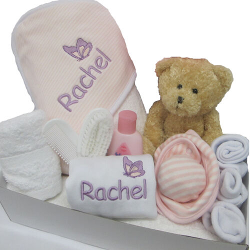 Personalised Butterfly Hooded Towel Gift Set Thumbnail