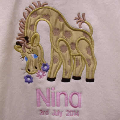 Gerry Giraffe Personalised Blanket Thumbnail