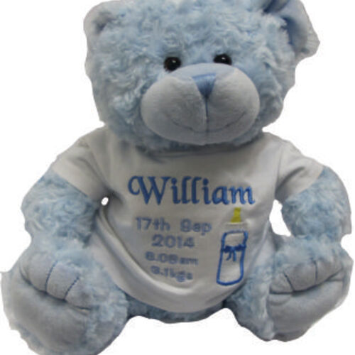 Personalised | 30cm Teddy Bear | New Baby Thumbnail