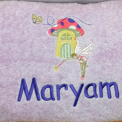 Fairy Personalised Bath Towel Thumbnail