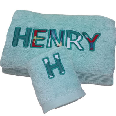 Applique Personalised Bath Towel Thumbnail