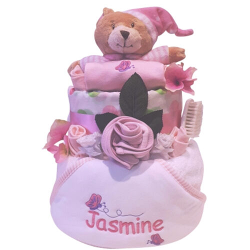 Personalised Delux Butterfly Gift nappy cake Thumbnail
