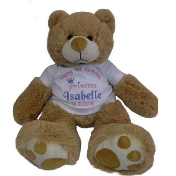 baby's first teddy bear personalised