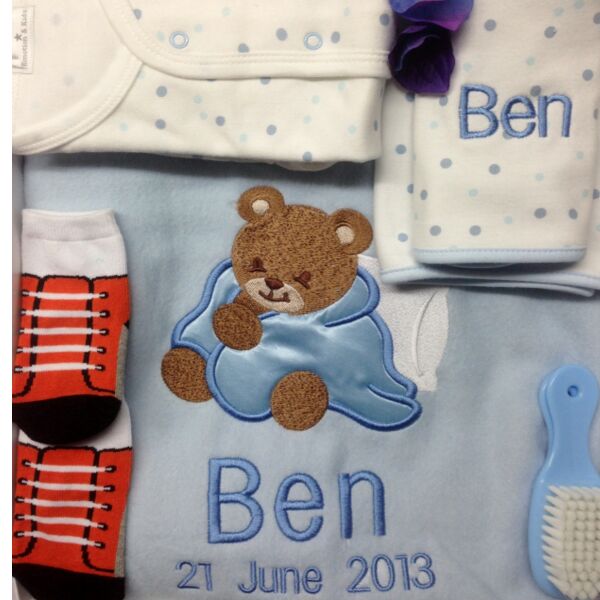 My Handsome Boy Personalised Baby Blanket Gift Set Thumbnail
