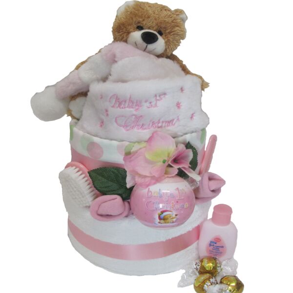 Baby's First Christmas Nappy Cake Thumbnail