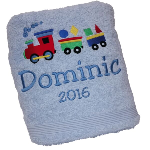 Toot Toot Personalised Bath Towel Thumbnail