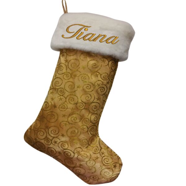 Personalised Christmas Stocking  - Swirls Thumbnail