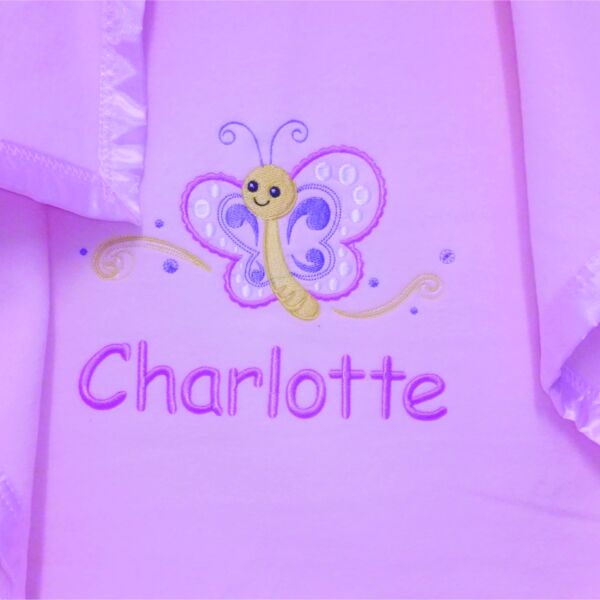 My Little Butterfly Personalised Blanket Thumbnail
