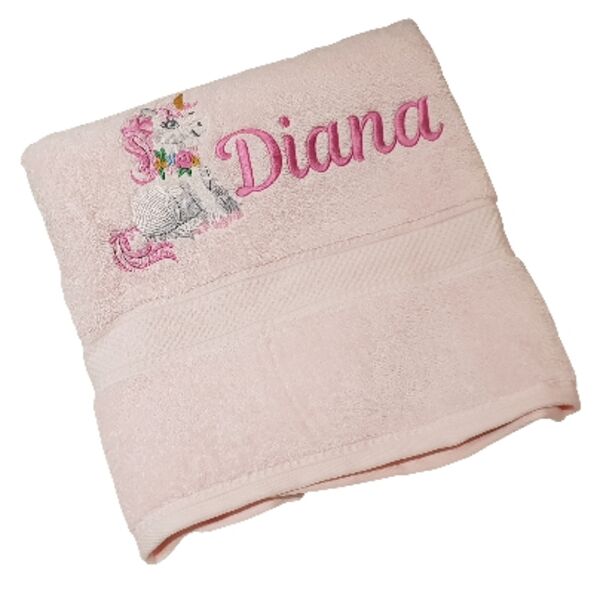Unicorn Personalised Bath Towel Thumbnail