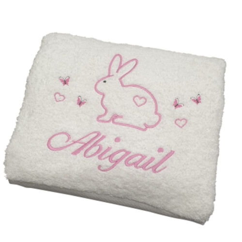 Personalised Bath Towel - little bunny Thumbnail