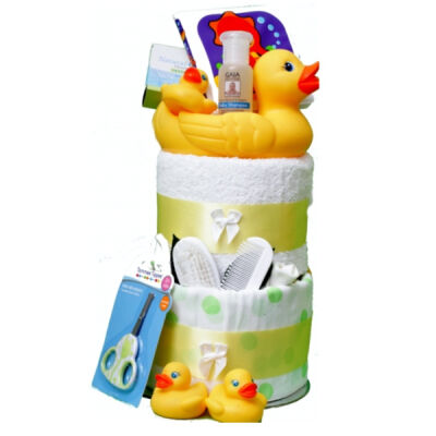 My Deluxe Little Ducks 1st Bath Nappy Cake Thumbnail