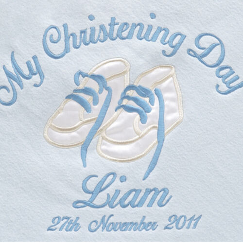 My Christening Day Pink Personalised Blanket Thumbnail