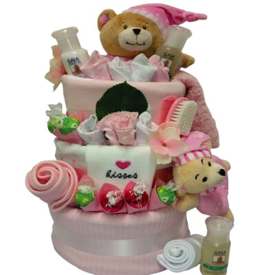 Ultimate 1st Teddy Nappy Gift Cake 3 Tier Thumbnail