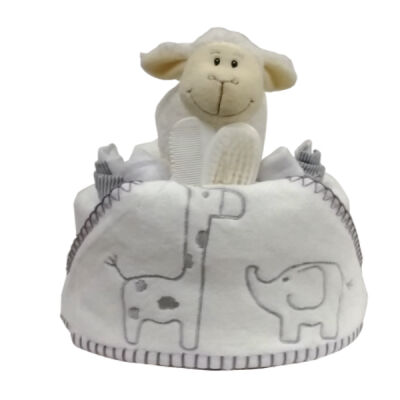 Little Safari Hooded towel nappy cake Thumbnail