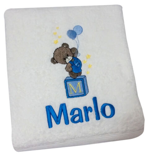 Personalised Bath Towel - Teddy Thumbnail